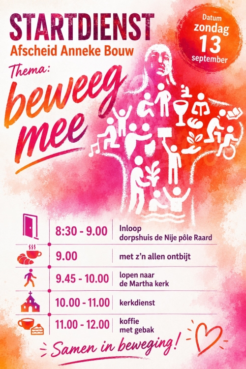 Afscheid pastor Anneke Bouw-Miedema/Startzondag